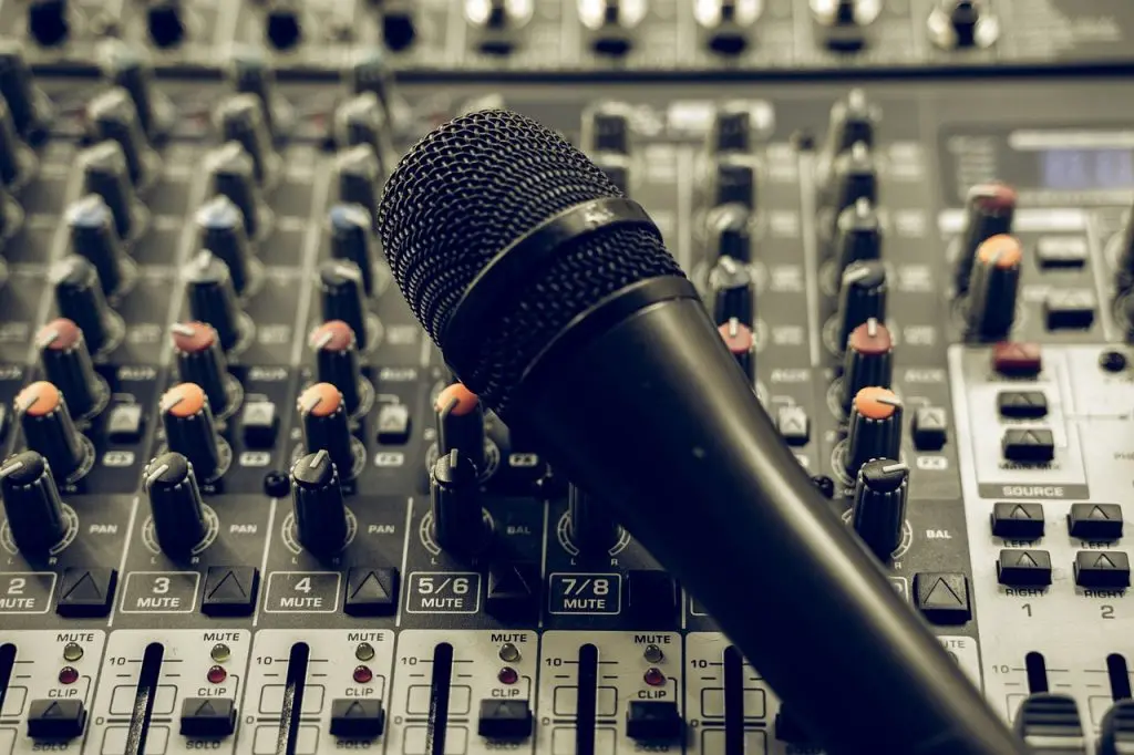 Microphone and production soundboard